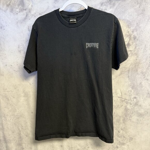 Creature Skateboard T Shirt Mens M 19x27 Black Short Sleeve Skate - Picture 3 of 9
